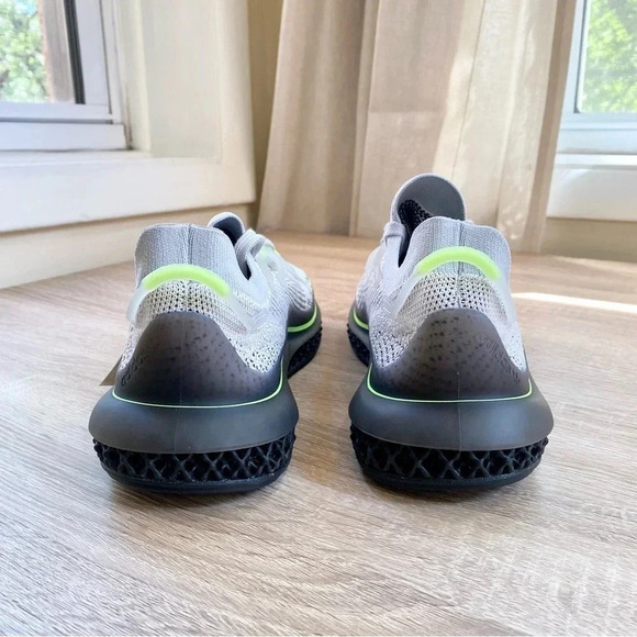 NWT Adidas Originals 4D Fusio Sneakers Shoes Running Grey Solar Yellow Women 9 - Picture 15 of 17